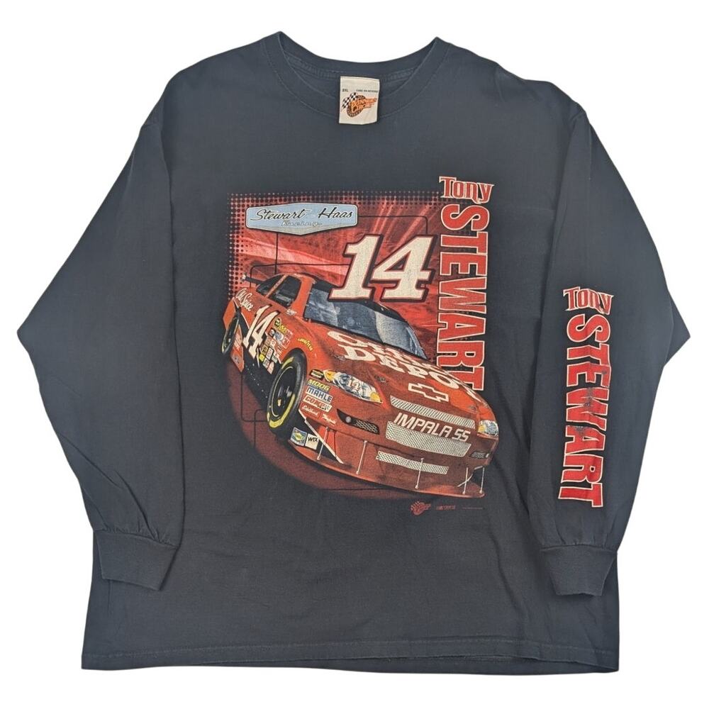 Tony Stewart #14 Office Depot Nascar Racing Impala Y2K Long Sleeve Shirt 2XL